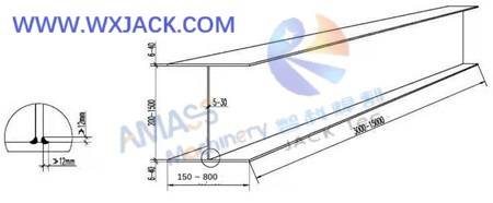 Fig2 H Beam Fabrication Machine Máquina de fabricación de vigas Fig2 H