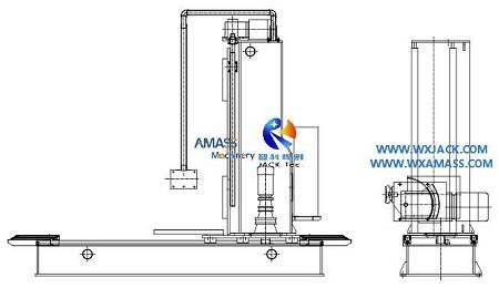 Fig1 - Soporte de máquina fresadora frontal de viga H de estructura de acero 3 veces: 31, 45 y 53