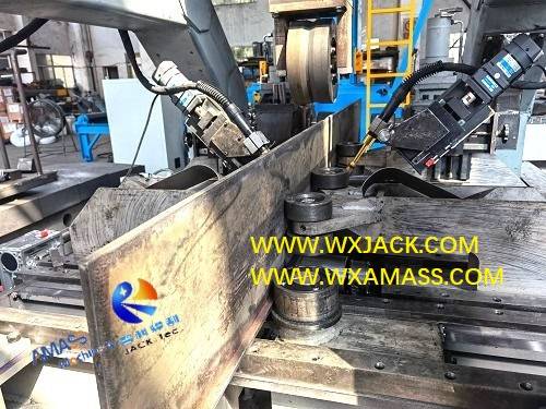 Wuxi JACK realizó el envío de un conjunto de máquina integral enderezadora de soldadura con ensamblaje de viga en T PHJ15 a Australia Occidental