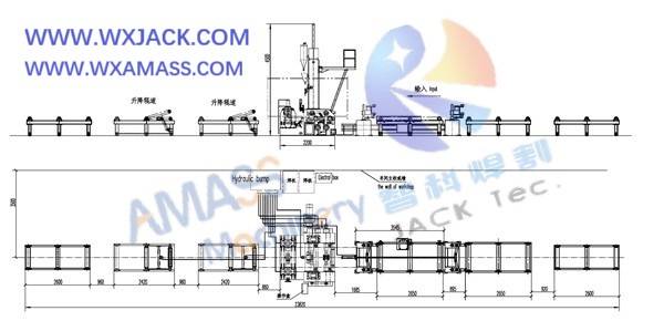 Fig2 Línea de soldadura de vigas H 3 en 1