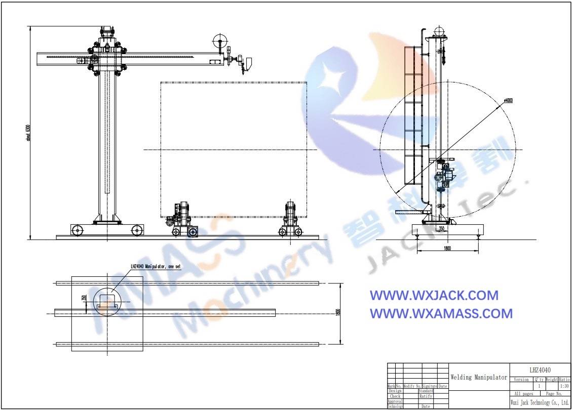 159- Manipulador de soldadura con guías cruzadas Columna y pluma de soldadura