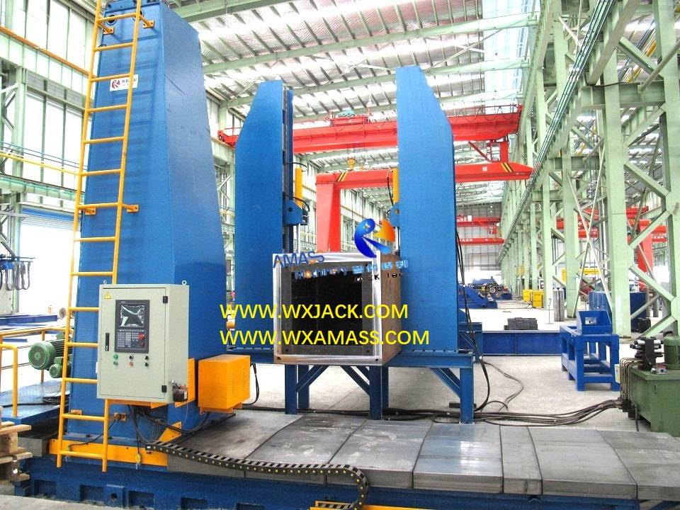 Máquina de revestimiento de extremos de viga CNC DX3535 H para estructura de acero de forma especial