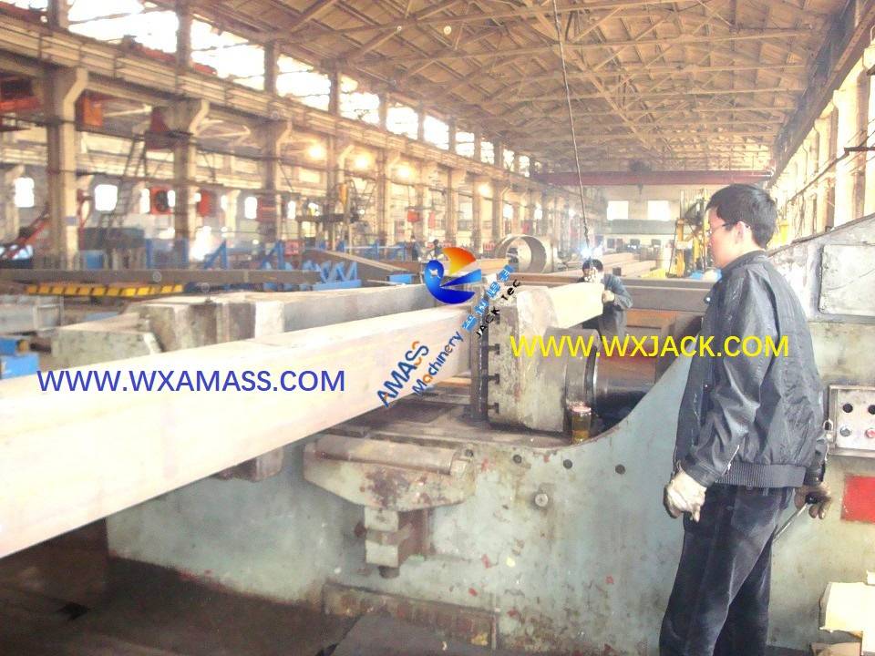 Máquina que endereza la prensa horizontal del haz de la CAJA H de la estructura de acero de soldadura
