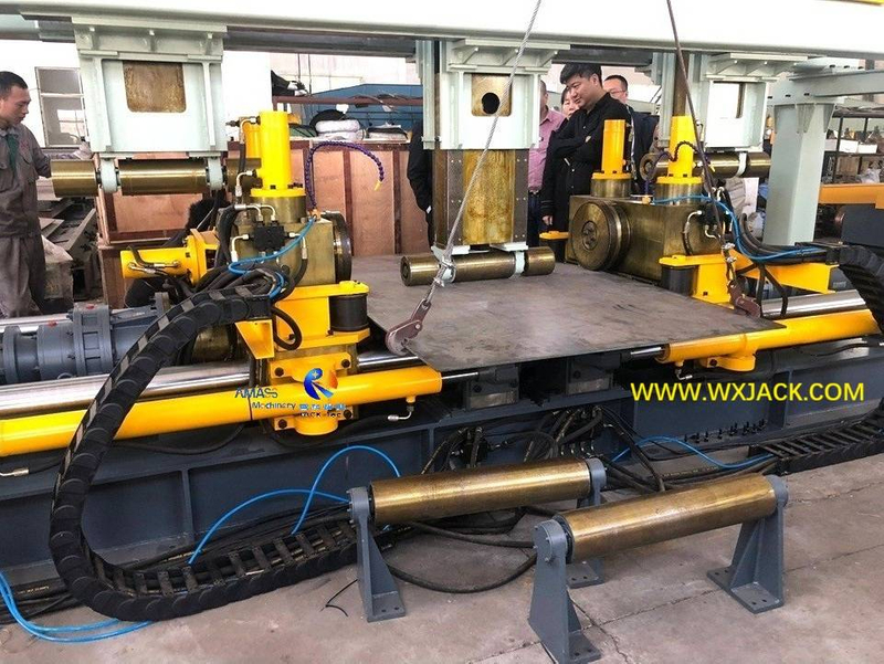 Máquina de redondeo de borde de placa de alta potencia RH-3000 para astillero