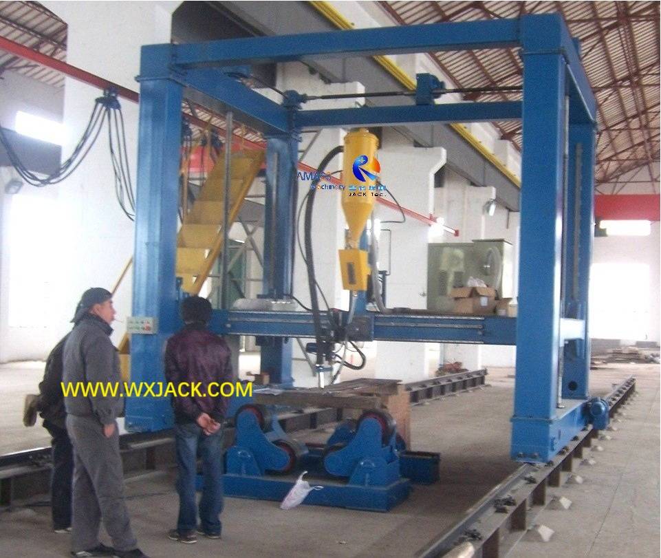Marco de pórtico Estructura de gran tamaño Máquina de soldadura de arco sumergido de miembro