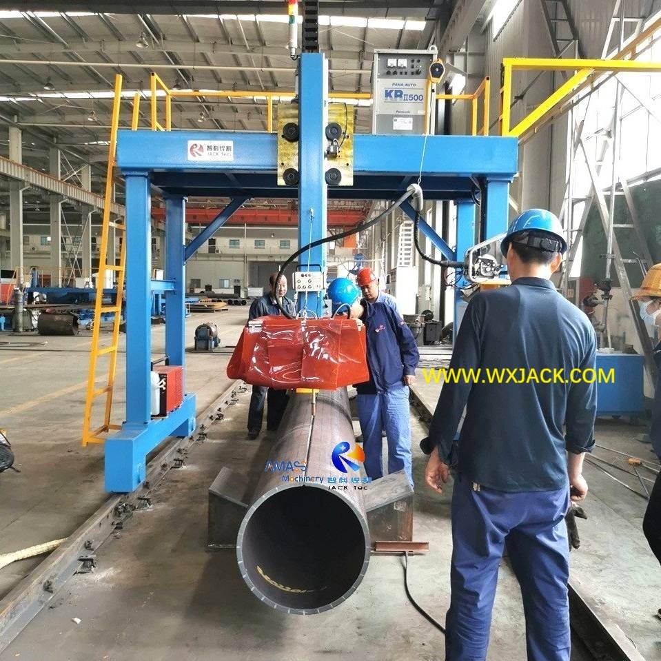 Máquina de soldadura de costura longitudinal de la varilla de móvil de pórtico LHD
