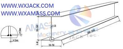 Máquina integral enderezadora de soldadura de ensamblaje de viga Fig4 H 181