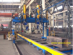 Máquina de soldadura de arco sumergido de la viga de la caja de la caja del pórtico LHE12