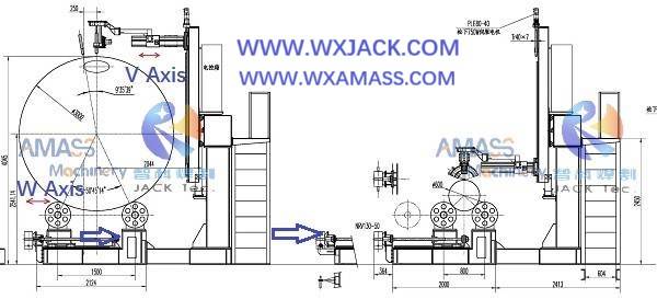 Máquina cortadora de tubos CNC Fig6 de 7 ejes