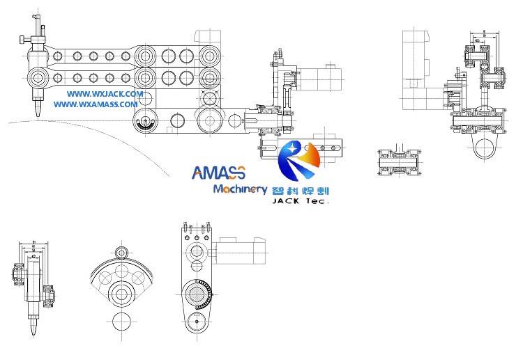 Cortadora automática de tubos CNC de llama y plasma 1400/6 de 5 ejes