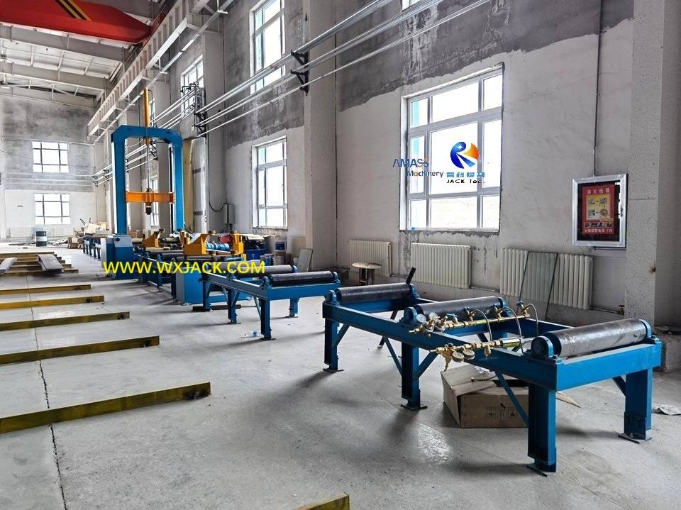 Máquina de ensamblaje de vigas H con vigas en T