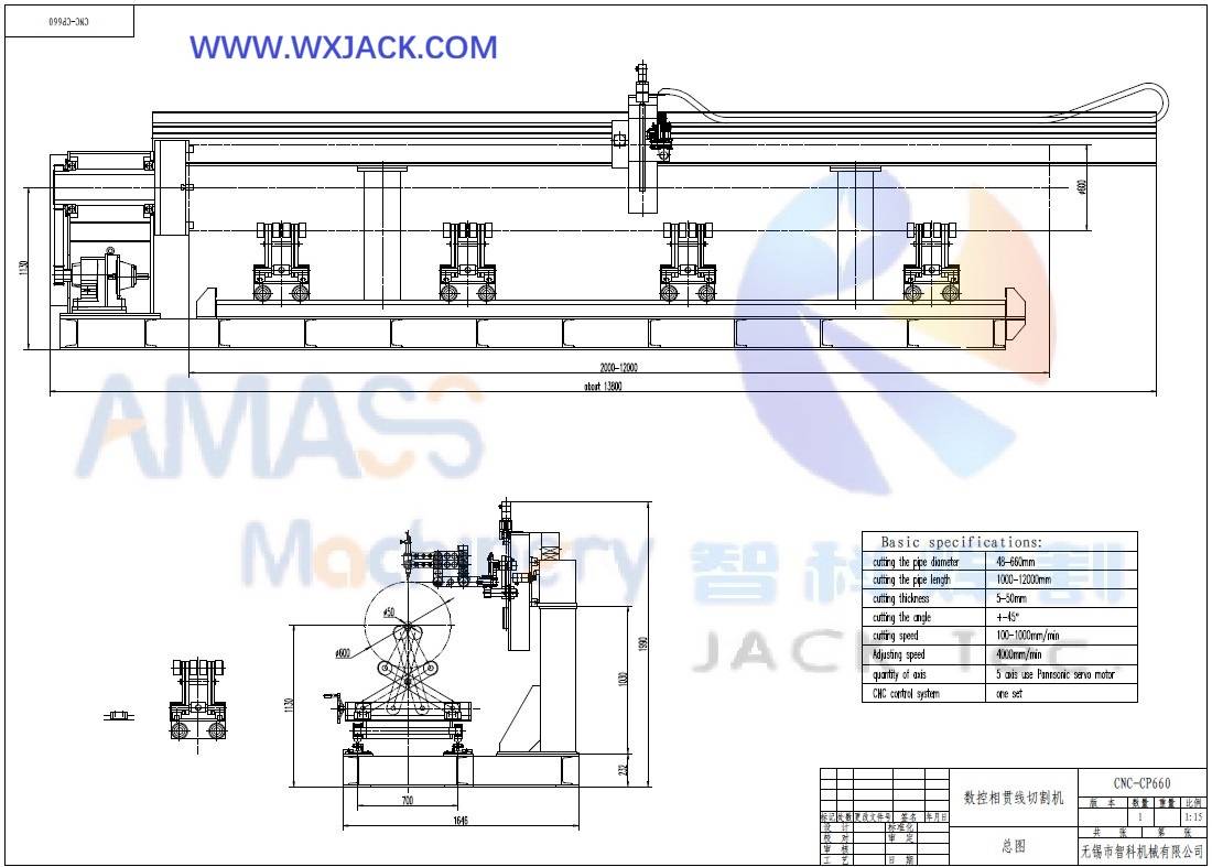 1 Máquina cortadora de intersecciones de tubos CNC 38