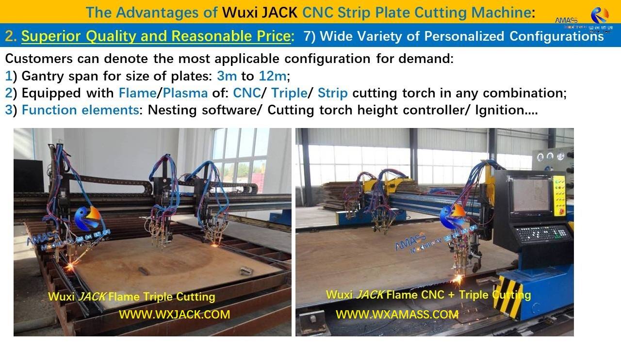 幻灯片9- Máquina cortadora de placas de triple llama CNC