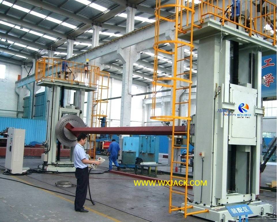 Columna doble HBS150 Elevación y posicionador de soldadura de cabeza y cola de cola
