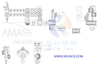 Medio de control sofisticado CP6-1400/15 Máquina de corte de intersección de tubería CNC