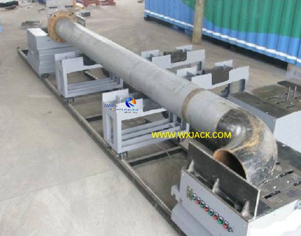 Máquina de ensamblaje de tubería para el codo de tubería y la brida de la tubería