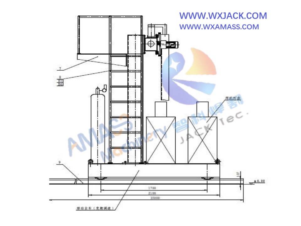 Máquina de soldadura longitudinal de 4 vigas