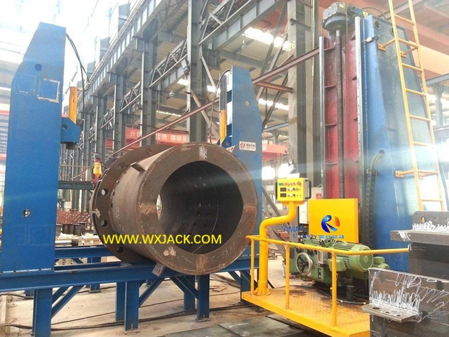 4 Caja de estructura de acero I Máquina de fresado de cara del extremo del tubo de haz 4 4