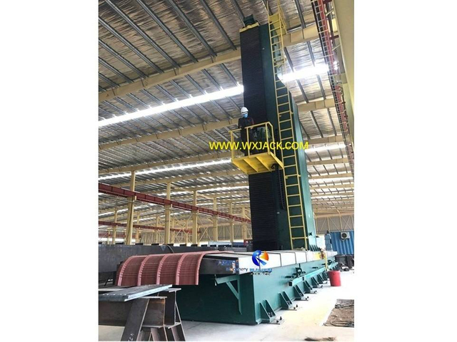 18 Gran estructura de acero Caja H Máquina de fresado de la cara del extremo de la viga 58