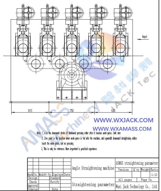 Máquina enderezadora de barra angular de buen efecto de nuevo diseño ASM63