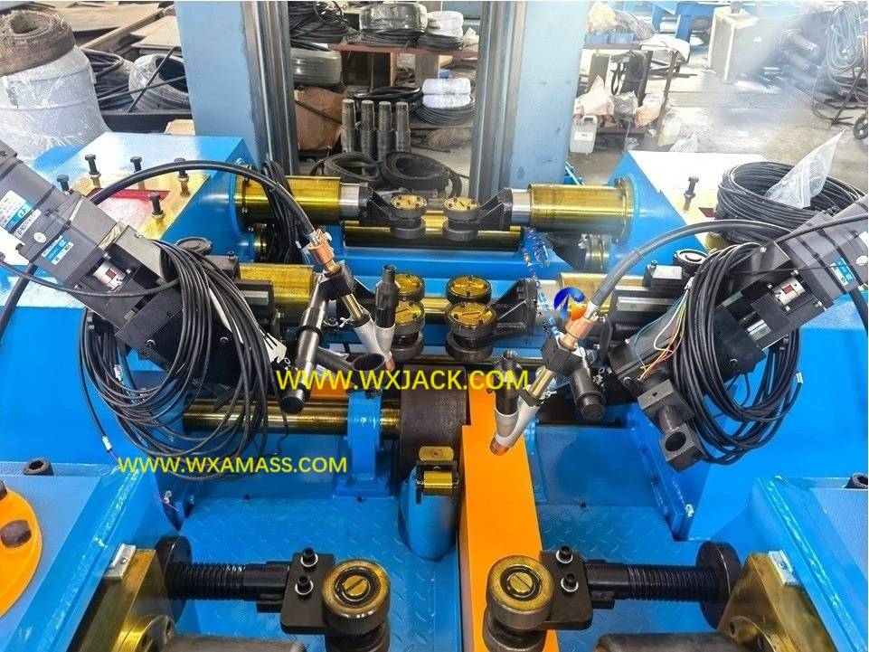 Fabricación de vigas ZHJ8015 Máquina de soldadura de vigas H tres en uno