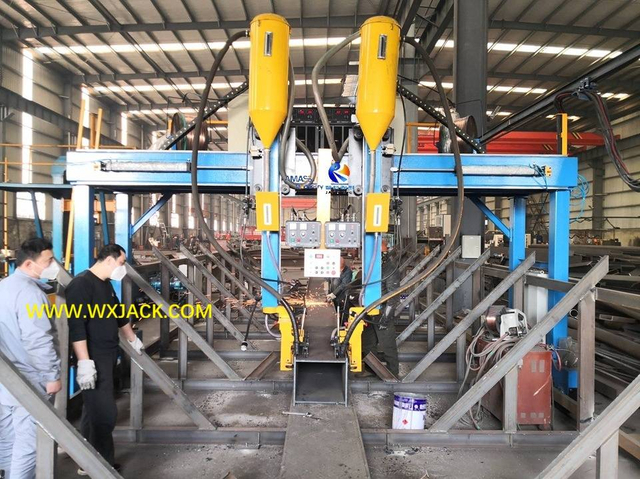 M&aacute;quina de soldadura con sierra de p&oacute;rtico de viga de 2 CAJAS 40