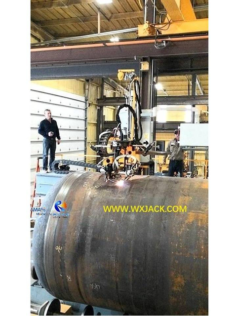 6 M&aacute;quina cortadora de intersecciones de tubos CNC grande de 7 ejes 25