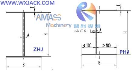 Fig1 3 en 1 Soldadura H Máquina de fabricación de haz H 30