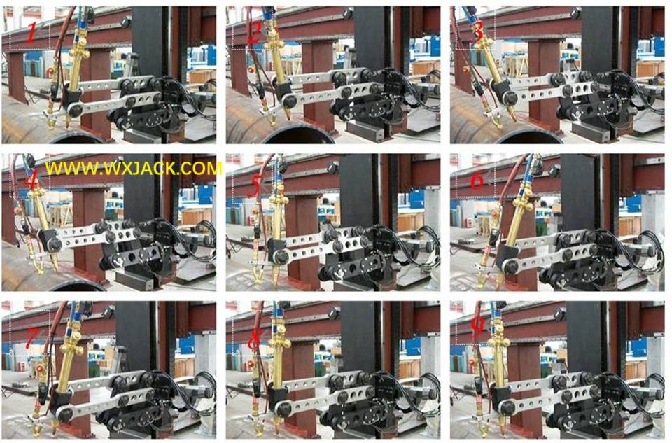 5 eje 2500/9 Máquina de corte de tubería CNC de llama y plasma CNC