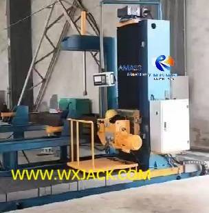 Fig12 Máquina CNC en la caja de acero H Enferramiento de la cara del extremo del haz 12