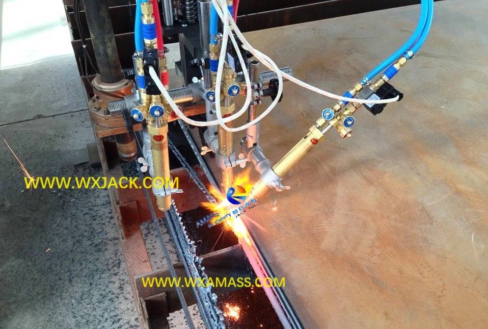 3 Máquina cortadora de llama con combustible de oxígeno triple 15