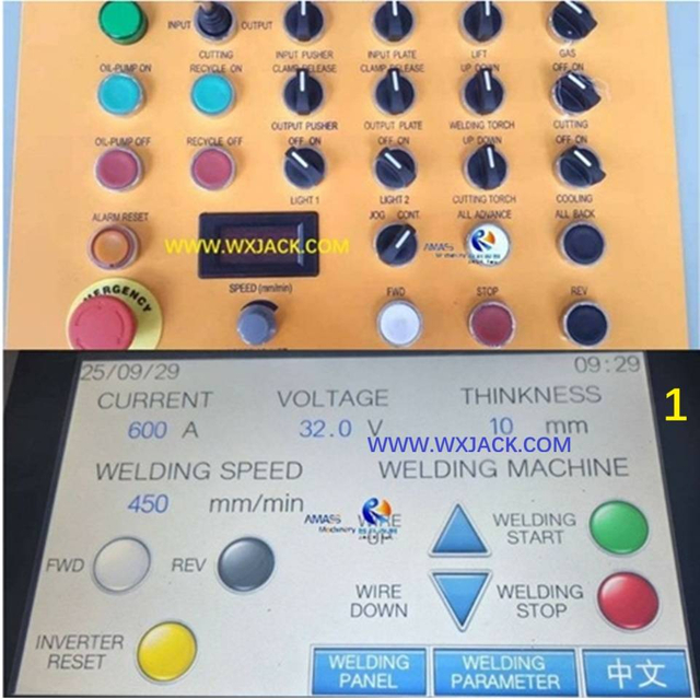 1 m&aacute;quina de soldadura de uni&oacute;n de placa de acero 71