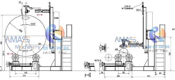 Máquina cortadora de intersecciones de tuberías CNC de alta resistencia Fig3 13- 轴示意图 微信图片_20210613100648