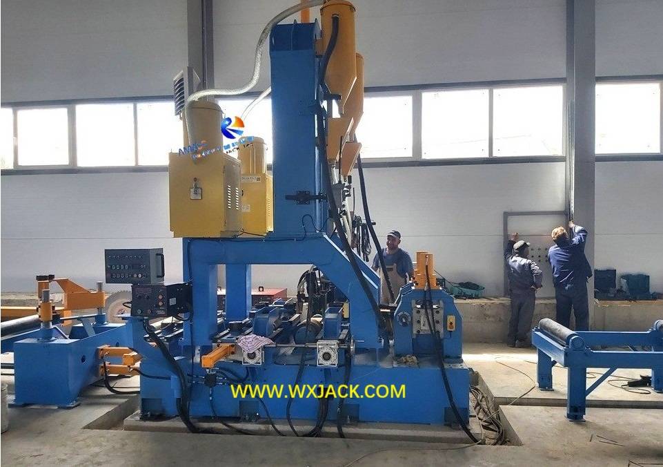 Máquina de soldadura de viga de enderezado de soldadura de ensamblaje