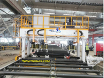 J16 Máquina de alisado de placa de refuerzo de ángulo reforzado para construcción naval