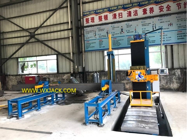 2 CNC Tubo de acero Caja H Máquina de fresado de la cara del extremo de la viga 142