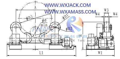 Fig.3 Rotador de soldadura de tuberías autoajustable 2