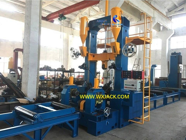 4 3 en 1 IH Máquina de alisado de soldadura de ensamblaje de la viga 42