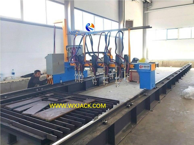Máquina de corte de placa de llama CNC Control numérico de una sola unidad de 4 m