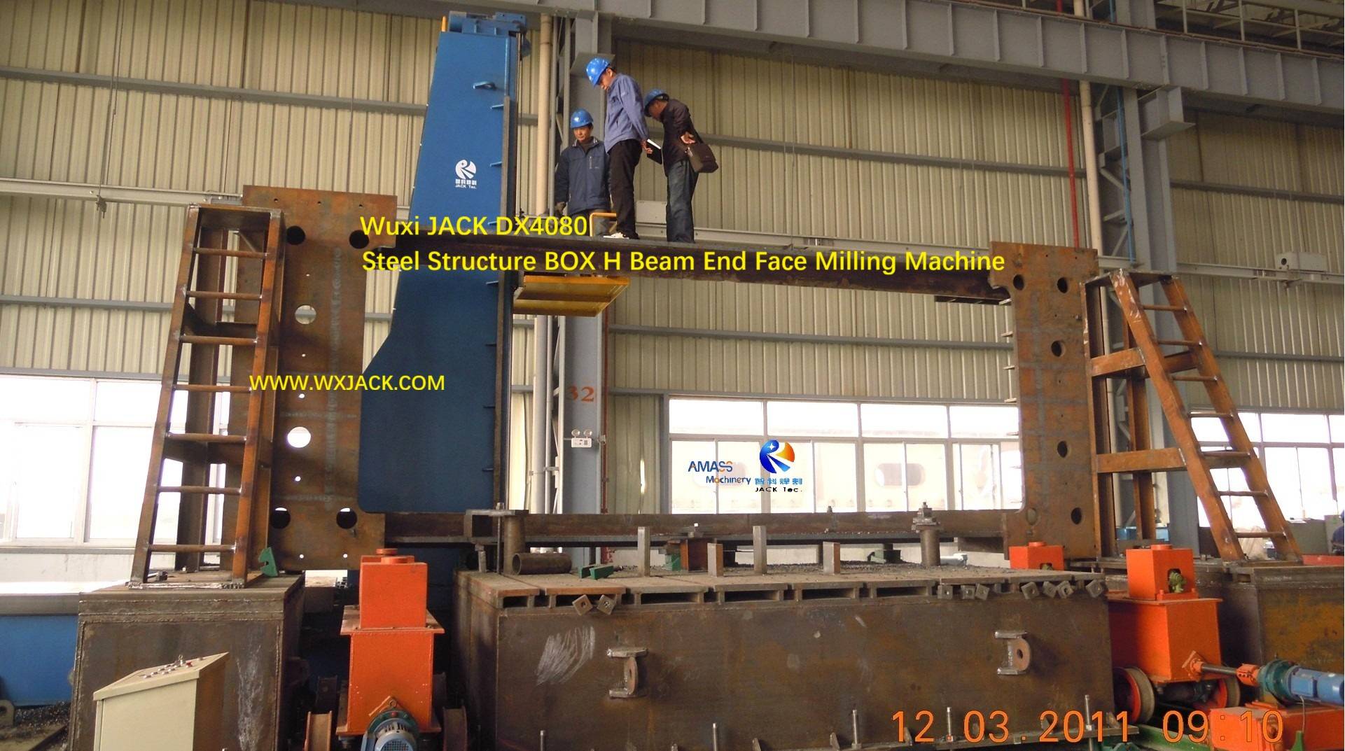 1 Steel Structure Pipe BOX I H Beam End Face Milling Machine 7