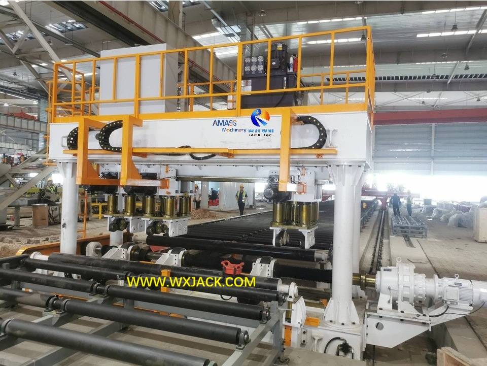 Máquina de alisado de elementos de placa en refuerzo