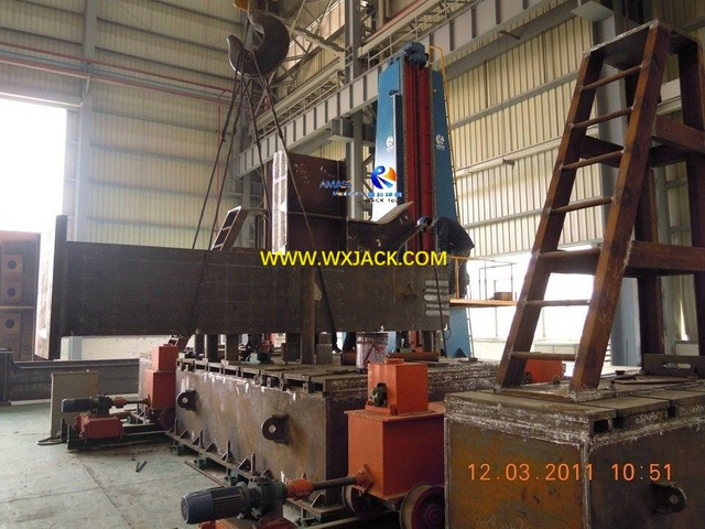 1 Box de estructura de acero grande H Máquina de fresado de caras del extremo del tubo de viga 11