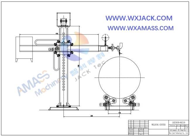 Manipulador de soldadura de pluma y columna de soldadura Fig1