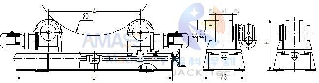 2 Rotador de soldadura de ajuste del husillo 3