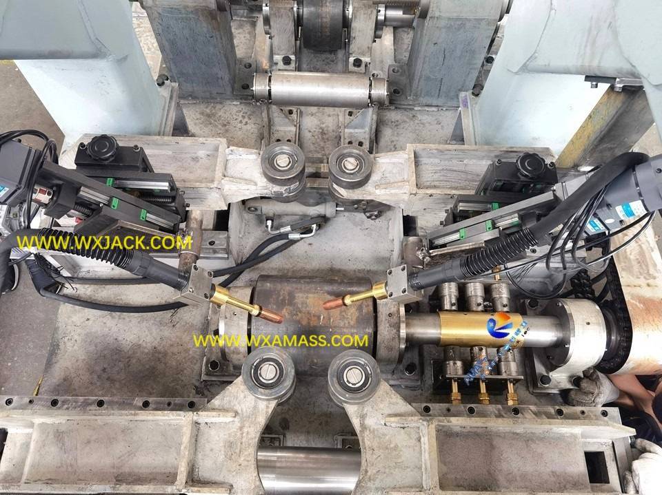 Línea de producción Disposición Máquina de fabricación de vigas de estructura de acero H