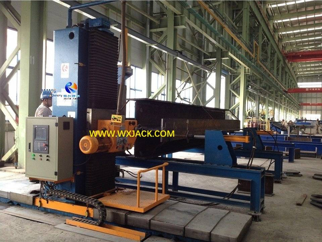 4 Caja de estructura de acero Cross H Beam End de viga CNC Fresioning Machine 47