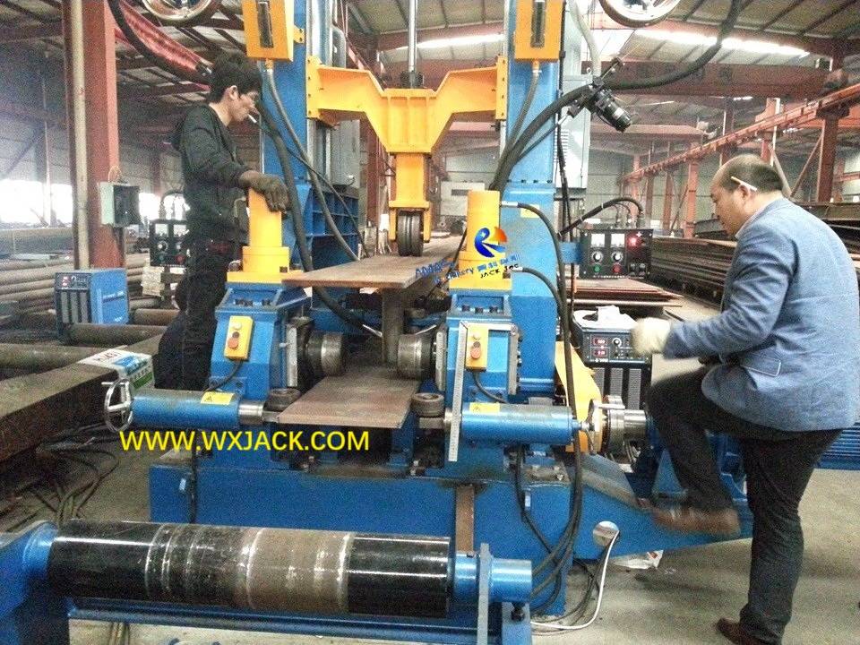 ZHJ8015 H Conjunto de viga Enderezado la máquina integral para la estructura de acero