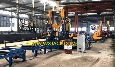 Fig8 3 en 1 H Máquina de fabricación de estructura de acero de viga 85