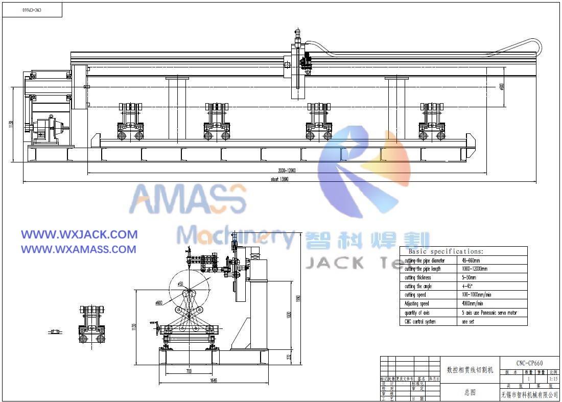 1 Máquina cortadora de intersecciones de tubos CNC 38