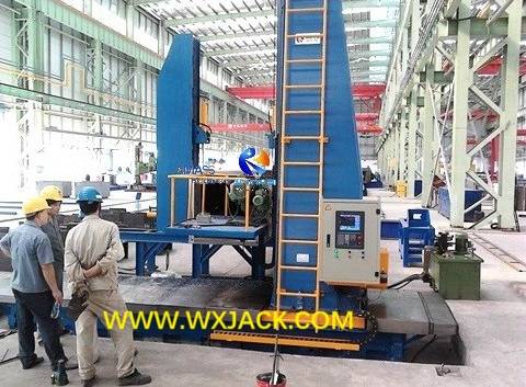 Fig10 Máquina CNC en la caja de acero H Enferramiento de la cara del extremo del haz H 24